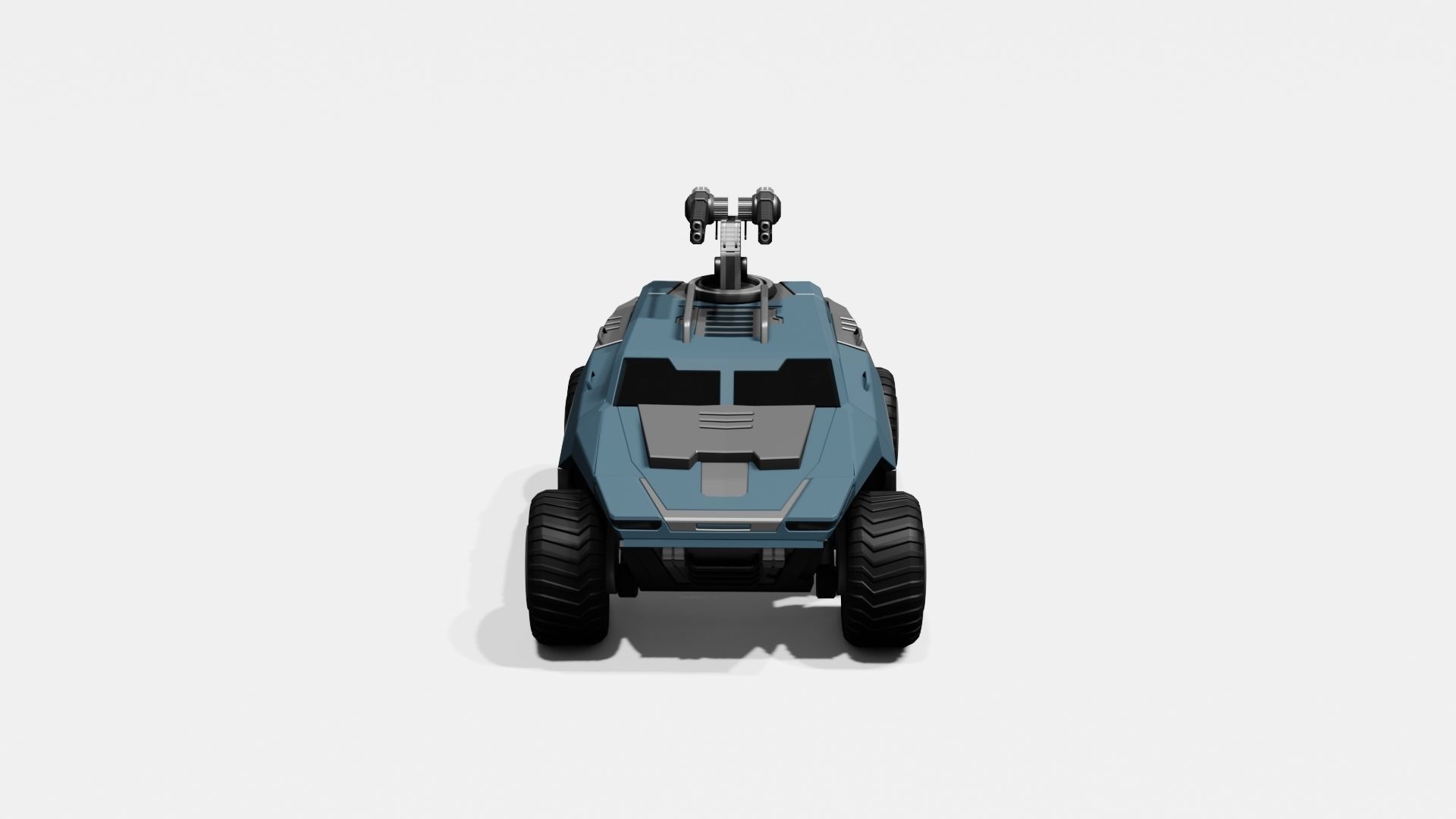 Battle Jeep Free 3D model_15