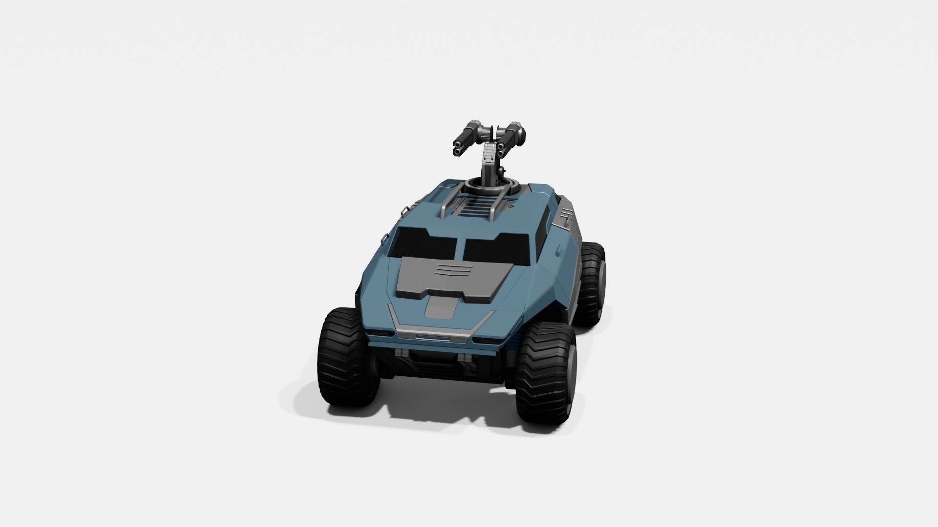 Battle Jeep Free 3D model_12