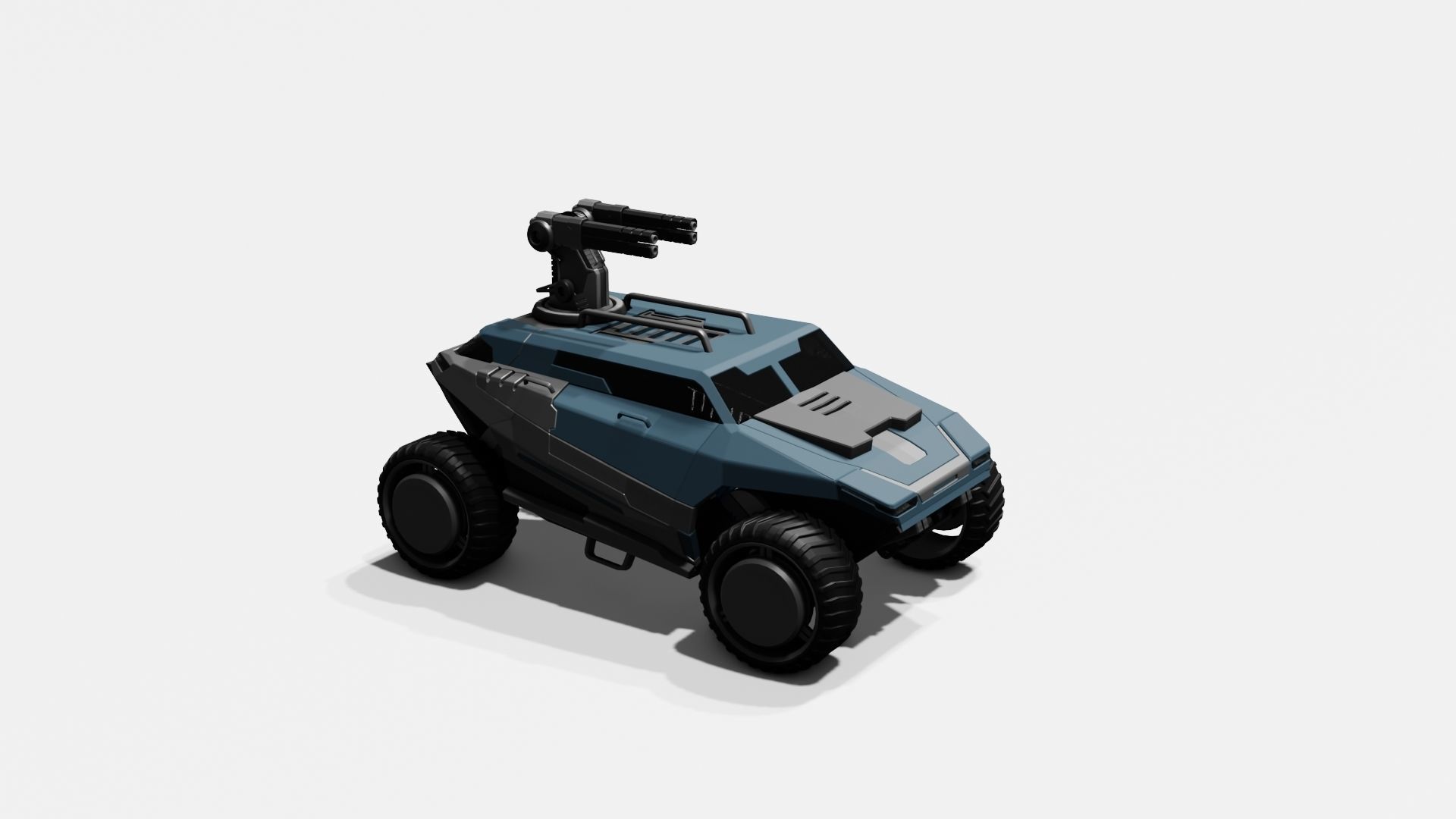 Battle Jeep Free 3D model_31