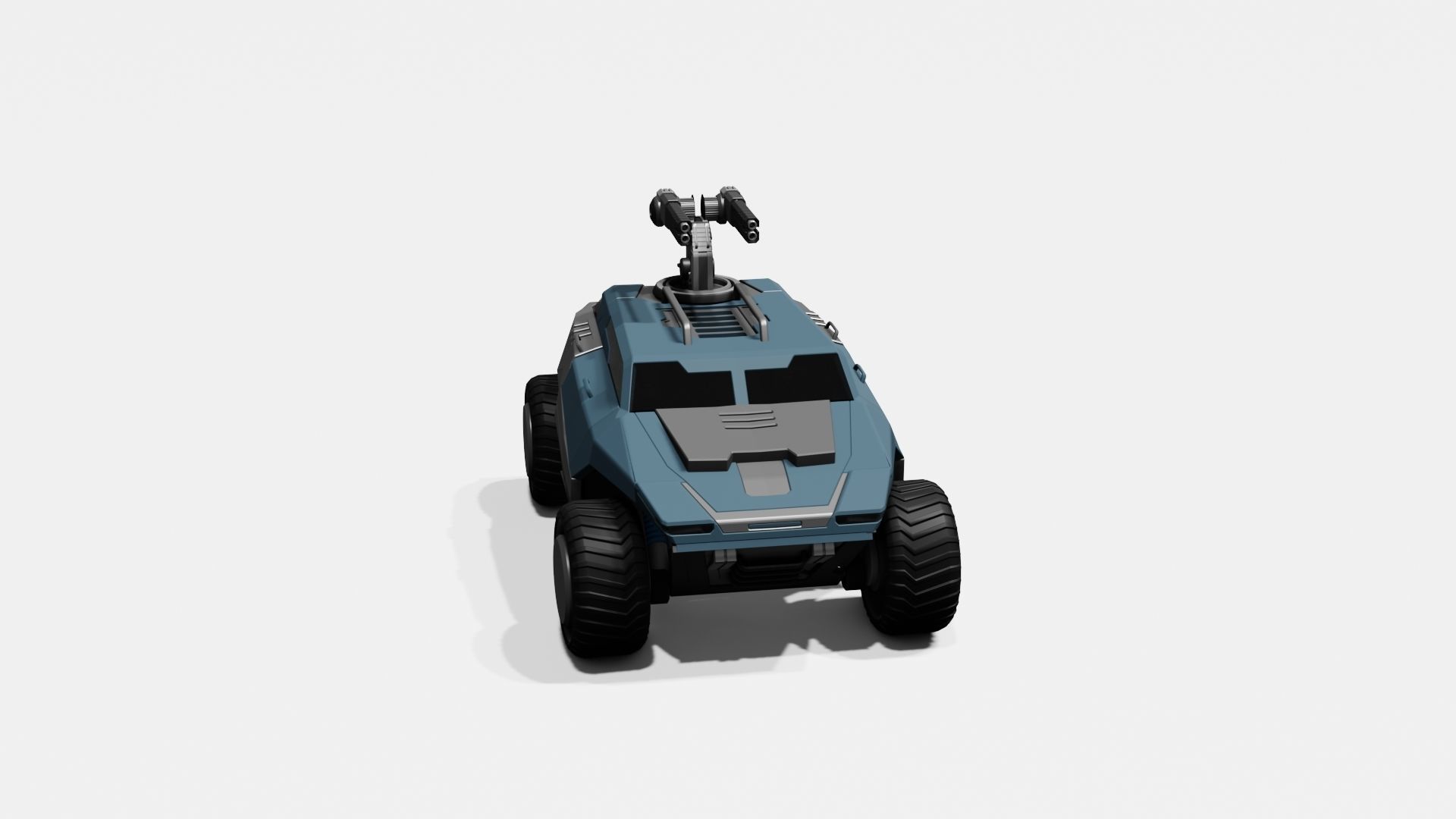 Battle Jeep Free 3D model_18
