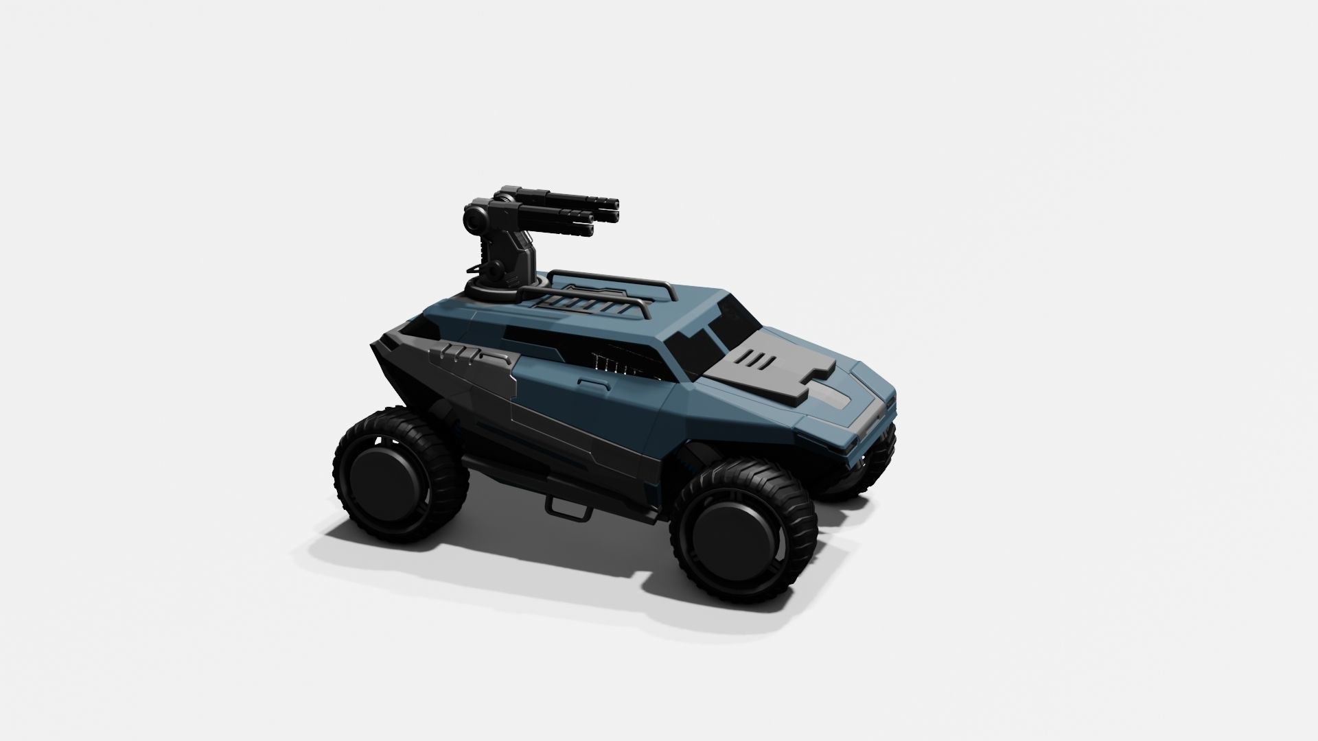 Battle Jeep Free 3D model_34