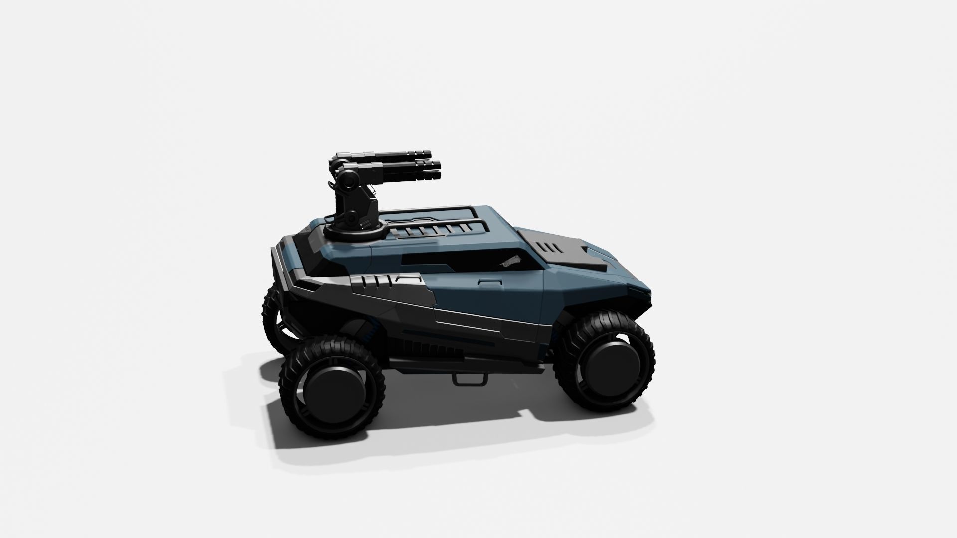 Battle Jeep Free 3D model_44