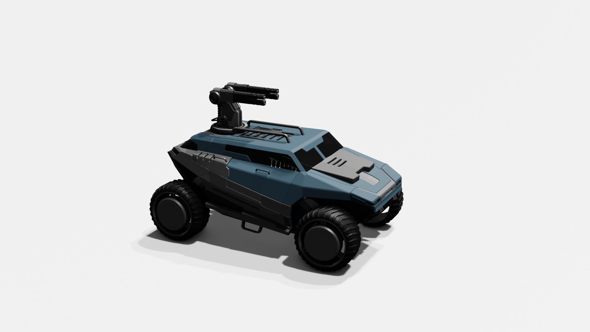 Battle Jeep Free 3D model_33