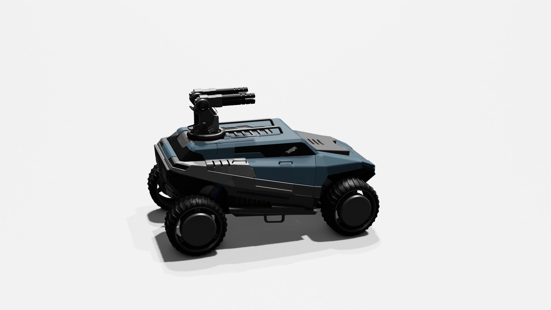 Battle Jeep Free 3D model_45