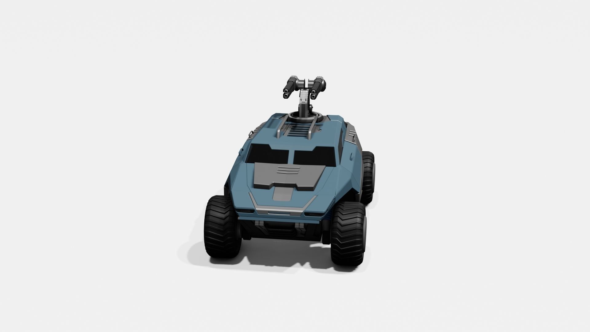 Battle Jeep Free 3D model_13