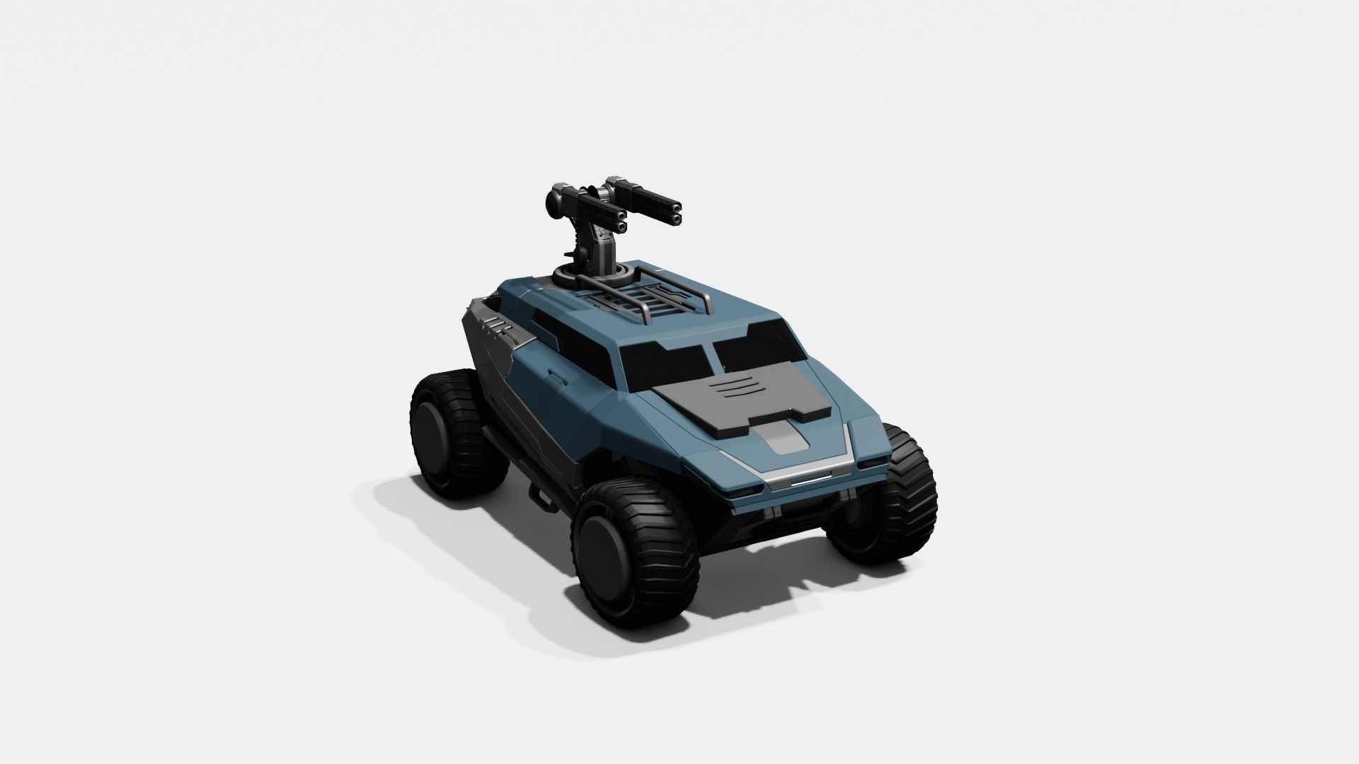Battle Jeep Free 3D model_24