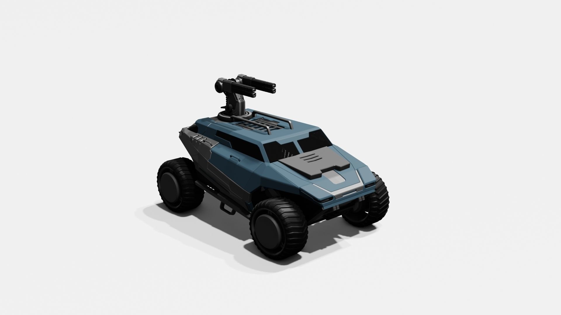 Battle Jeep Free 3D model_27