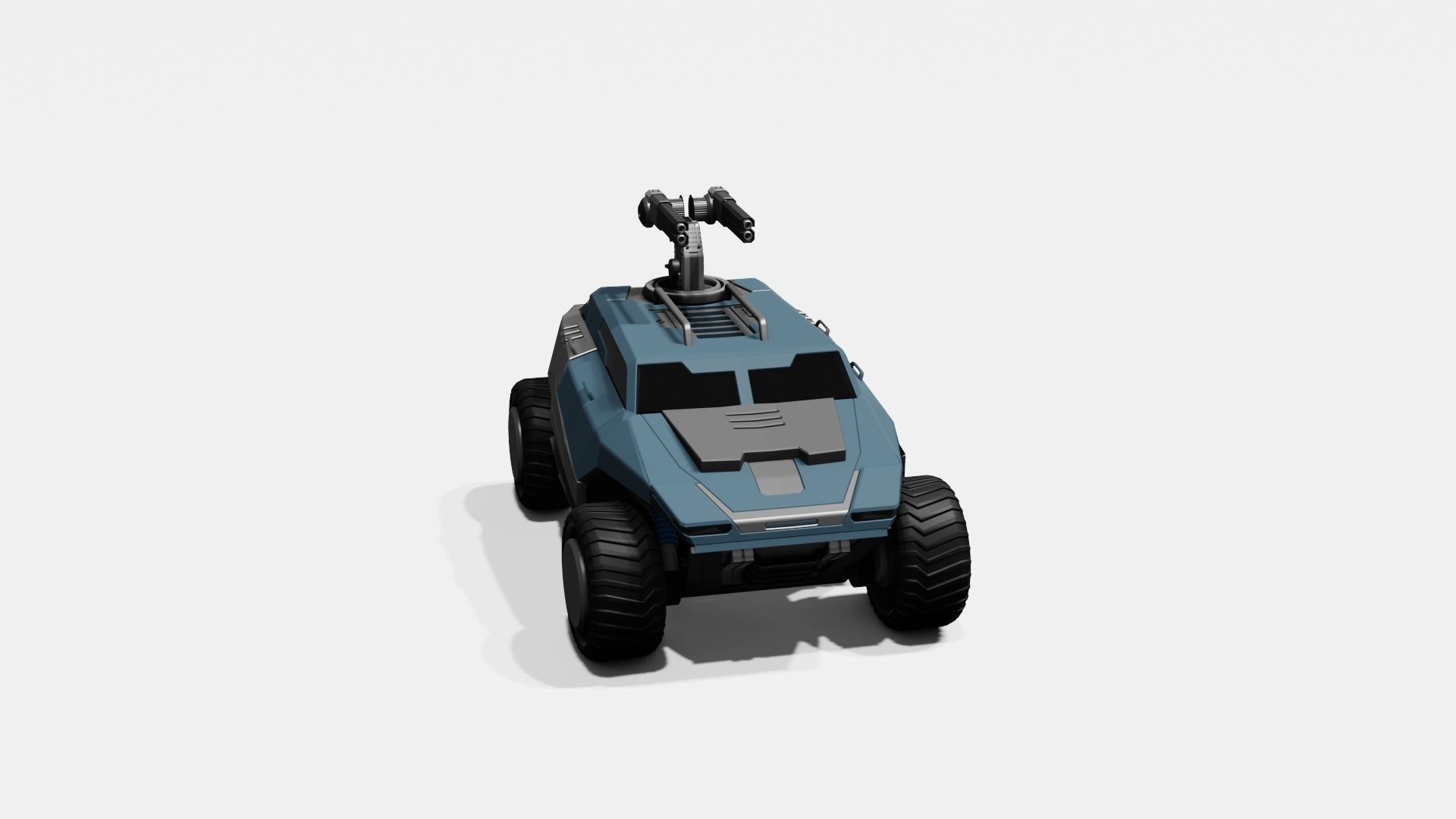 Battle Jeep Free 3D model_19