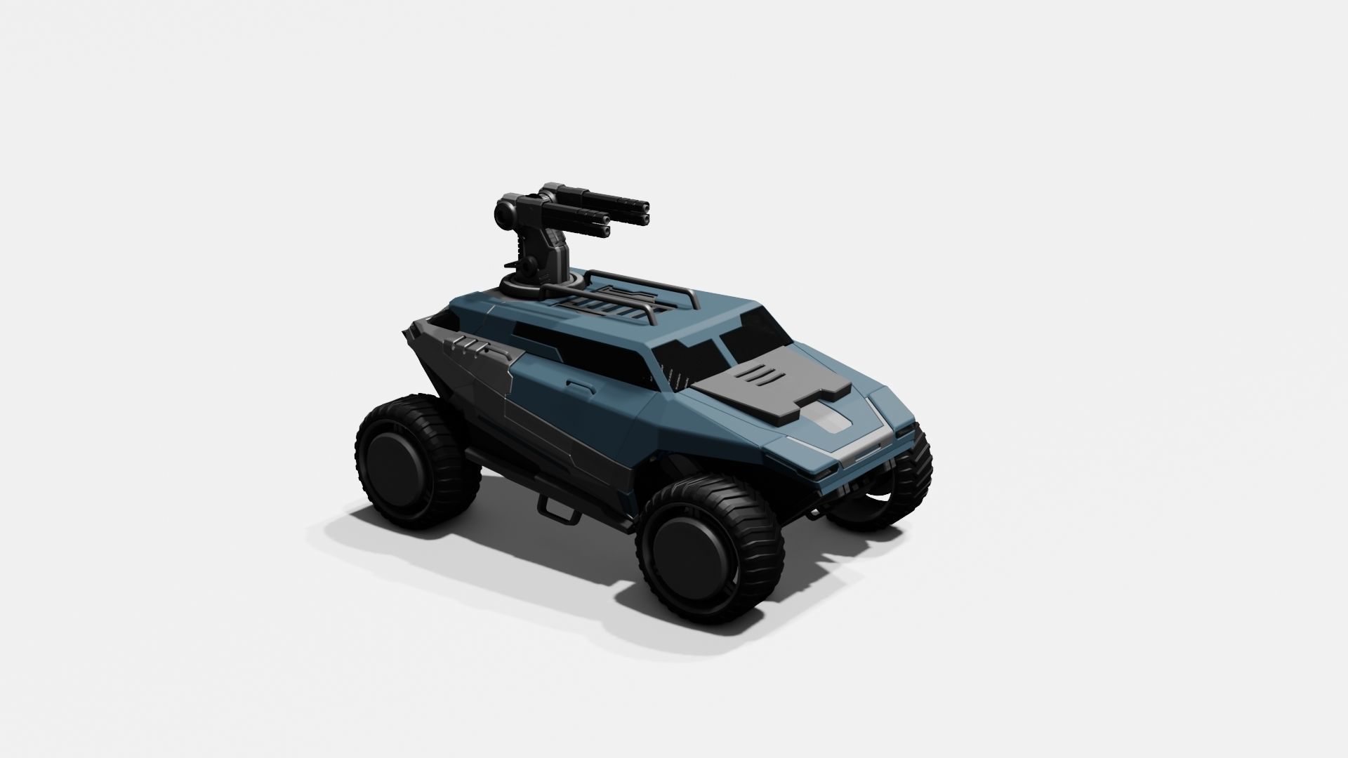 Battle Jeep Free 3D model_30