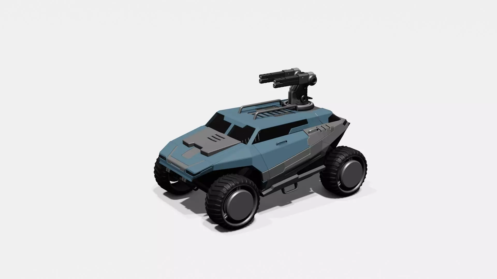 Battle Jeep Free 3D model_0