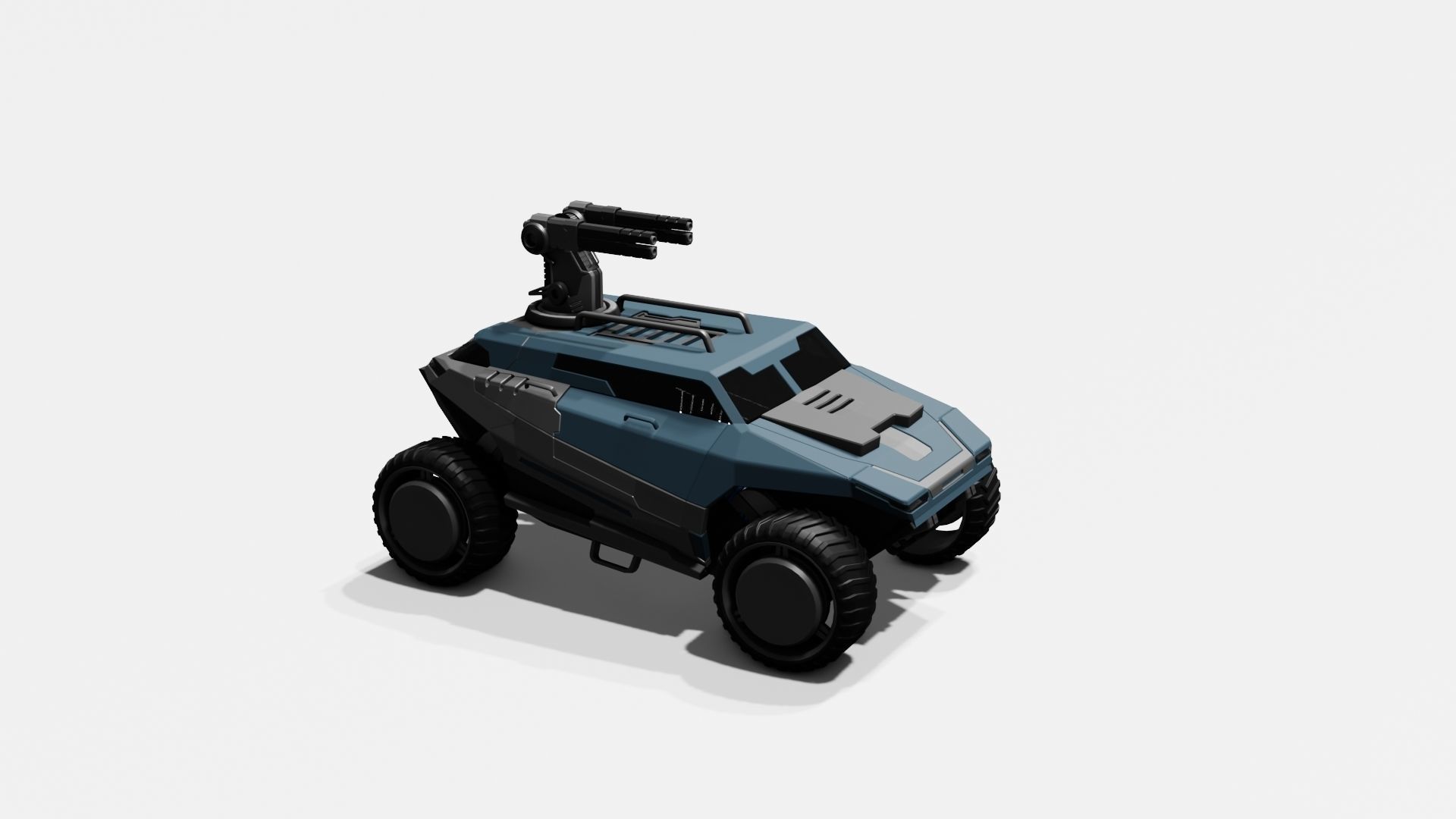 Battle Jeep Free 3D model_32