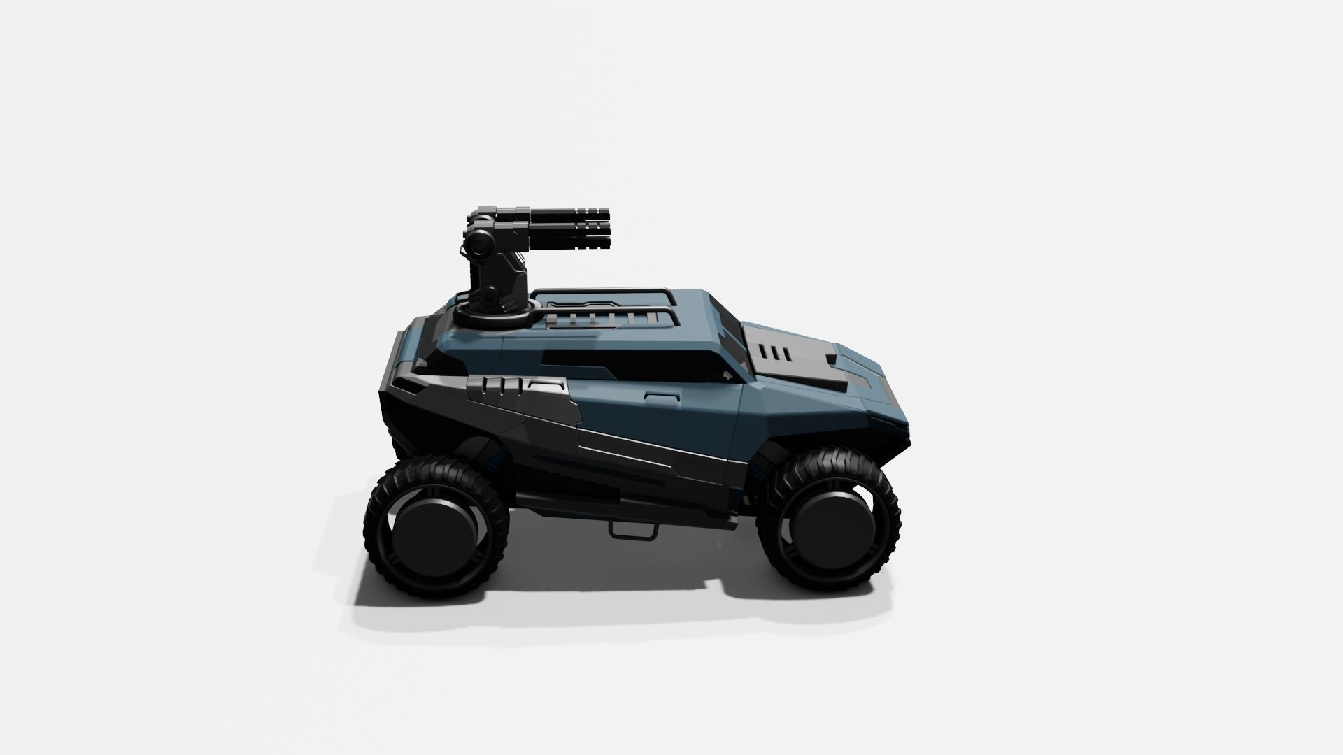 Battle Jeep Free 3D model_41