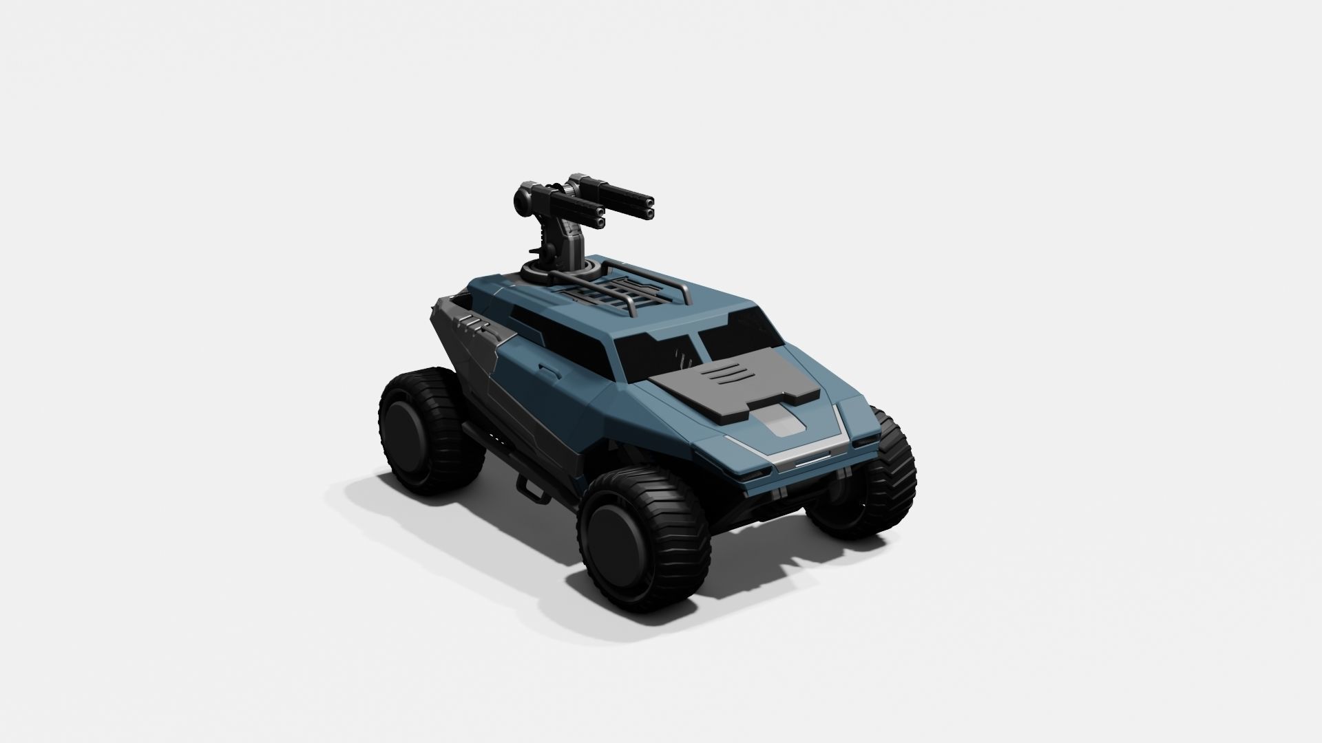 Battle Jeep Free 3D model_26