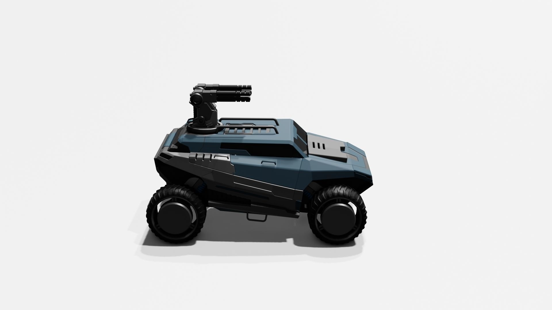 Battle Jeep Free 3D model_40