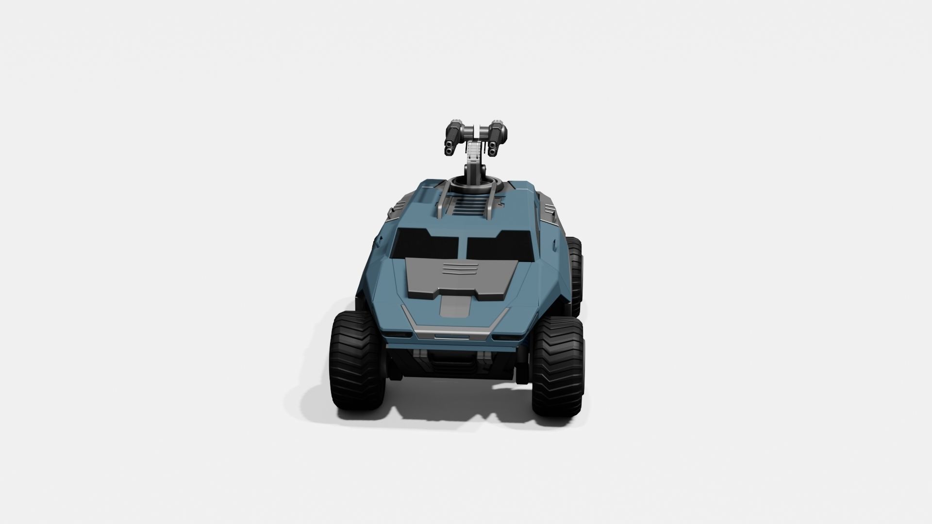 Battle Jeep Free 3D model_14