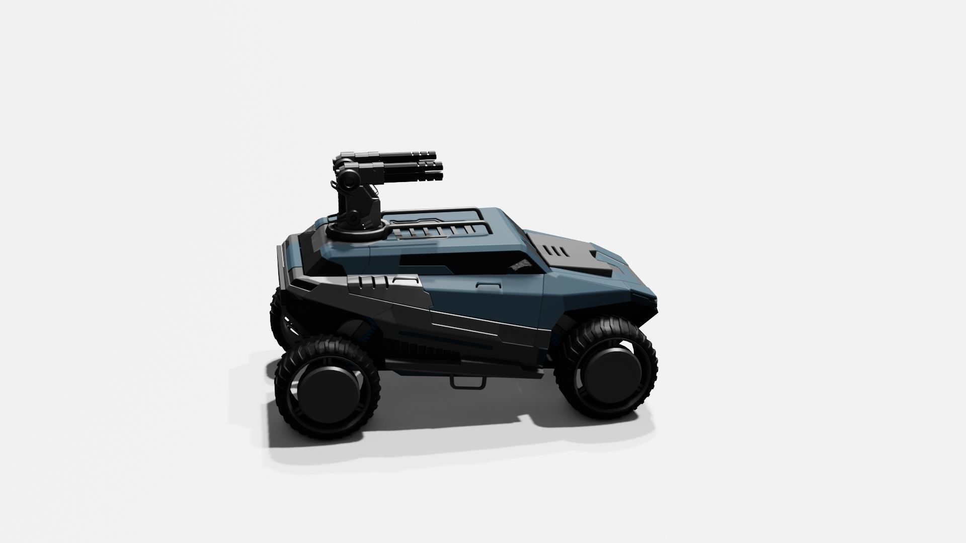Battle Jeep Free 3D model_43