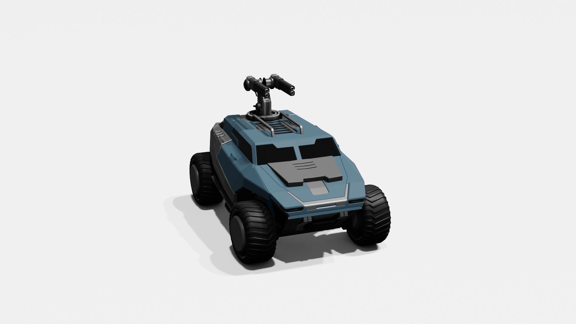 Battle Jeep Free 3D model_21