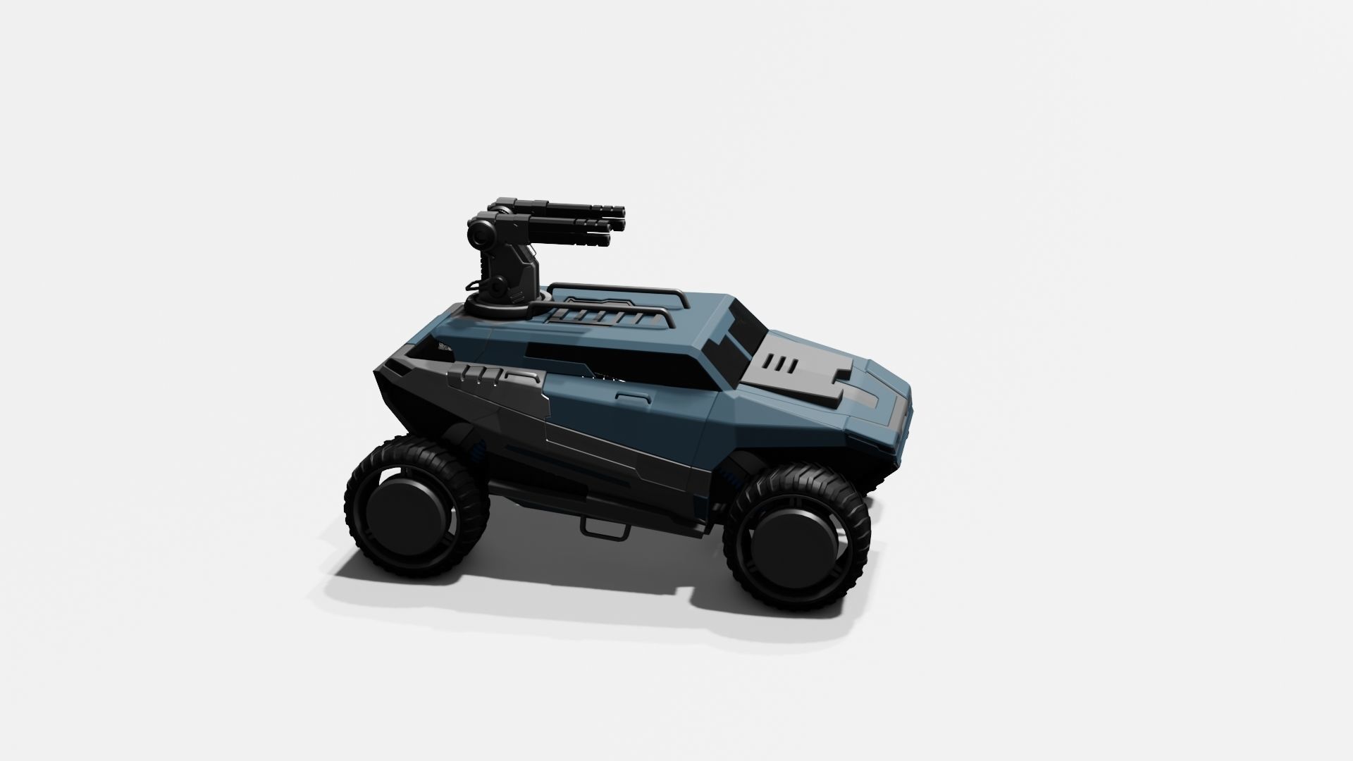 Battle Jeep Free 3D model_37
