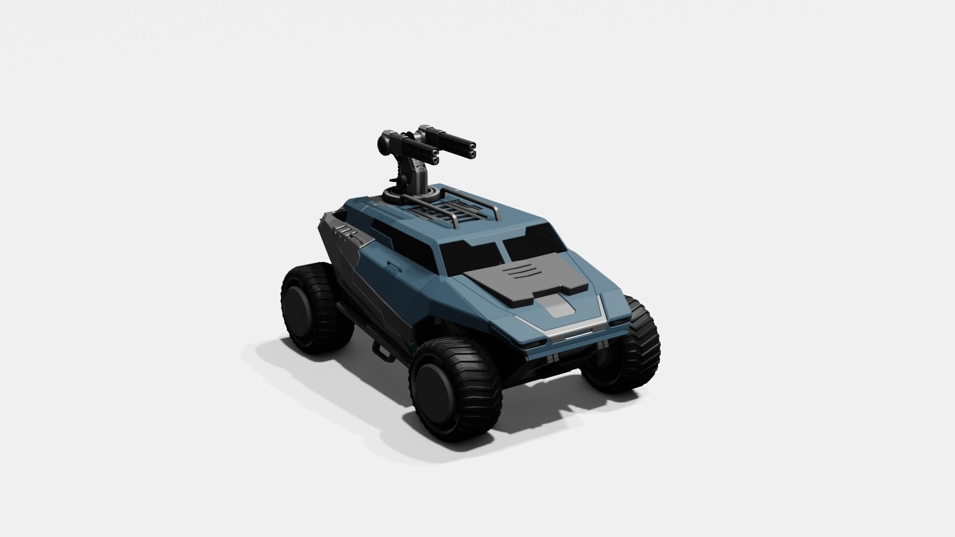 Battle Jeep Free 3D model_25