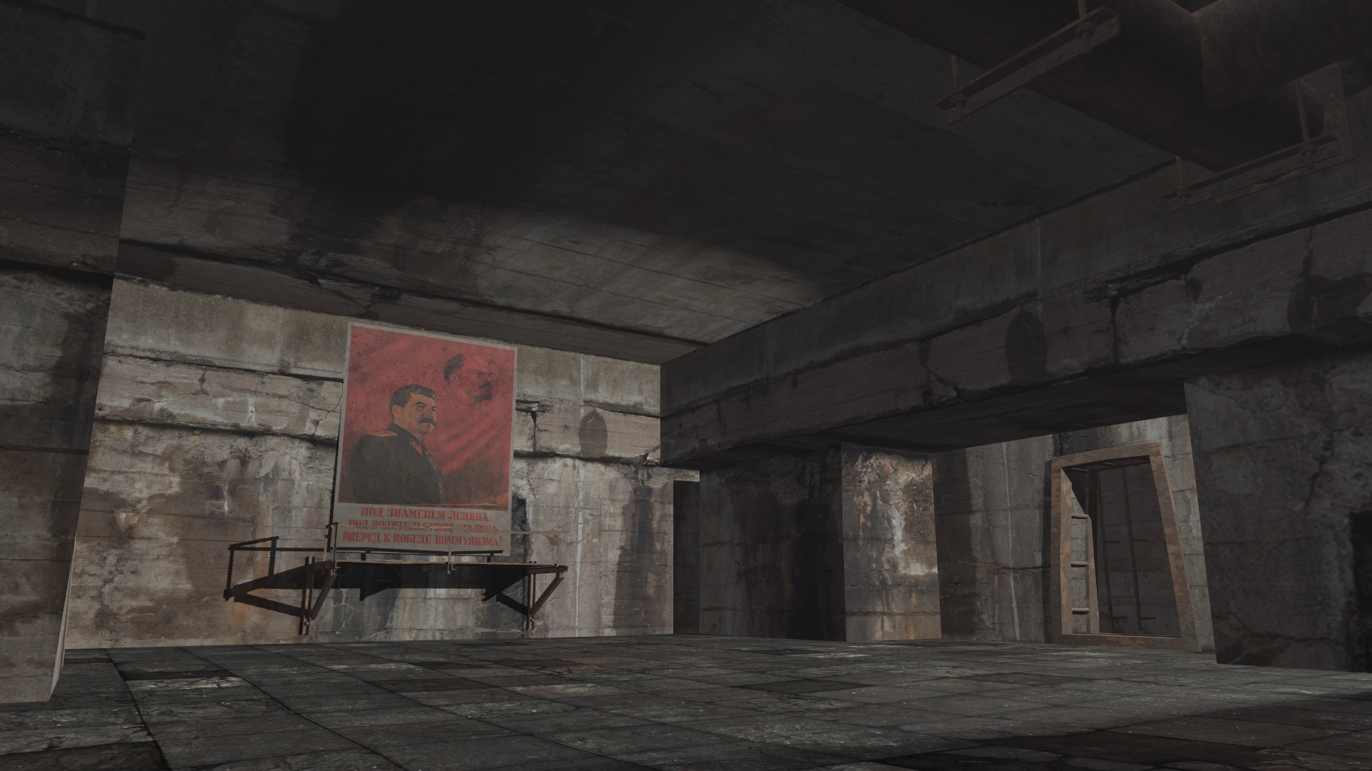 abandoned industrial site with underground bomb shelters Low-poly 3D model_36