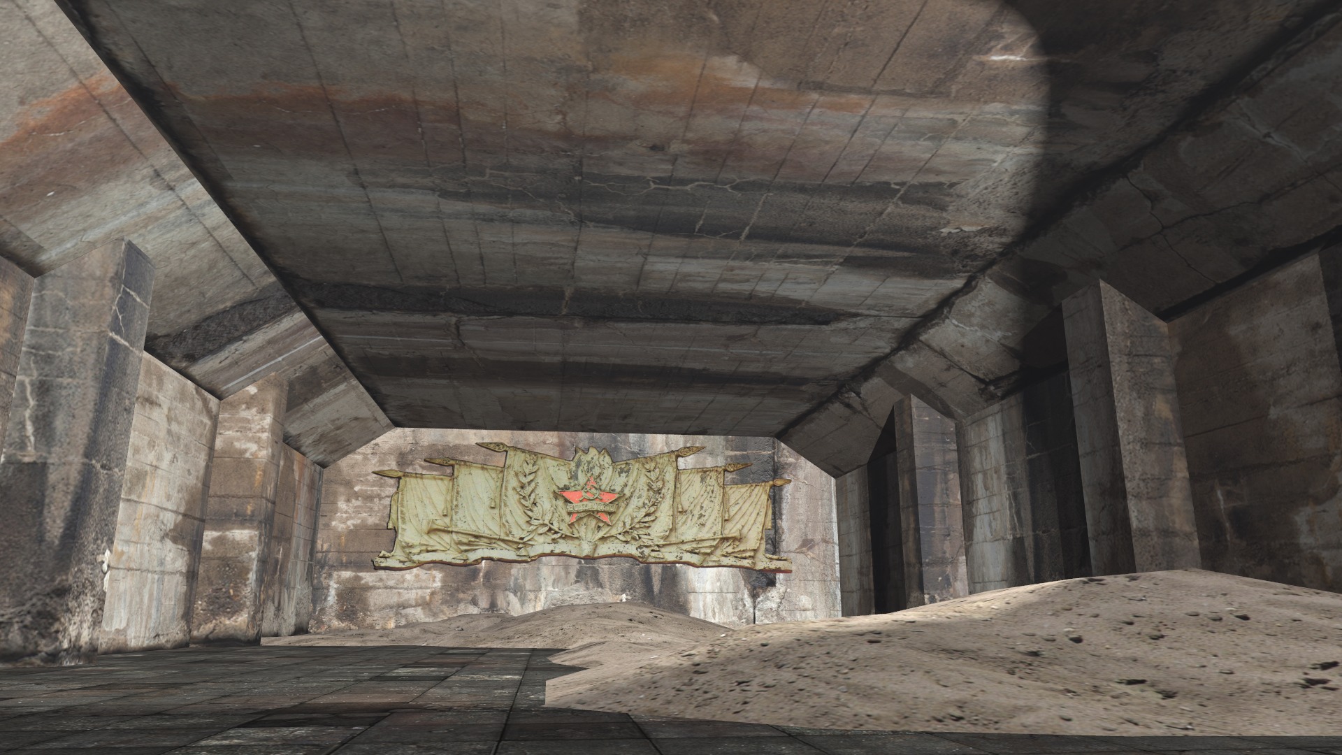 abandoned industrial site with underground bomb shelters Low-poly 3D model_41