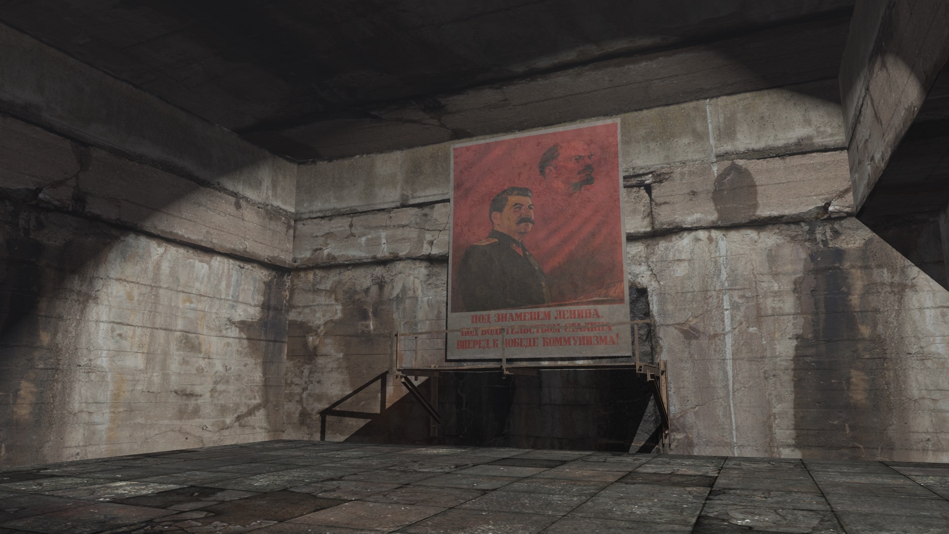 abandoned industrial site with underground bomb shelters Low-poly 3D model_38