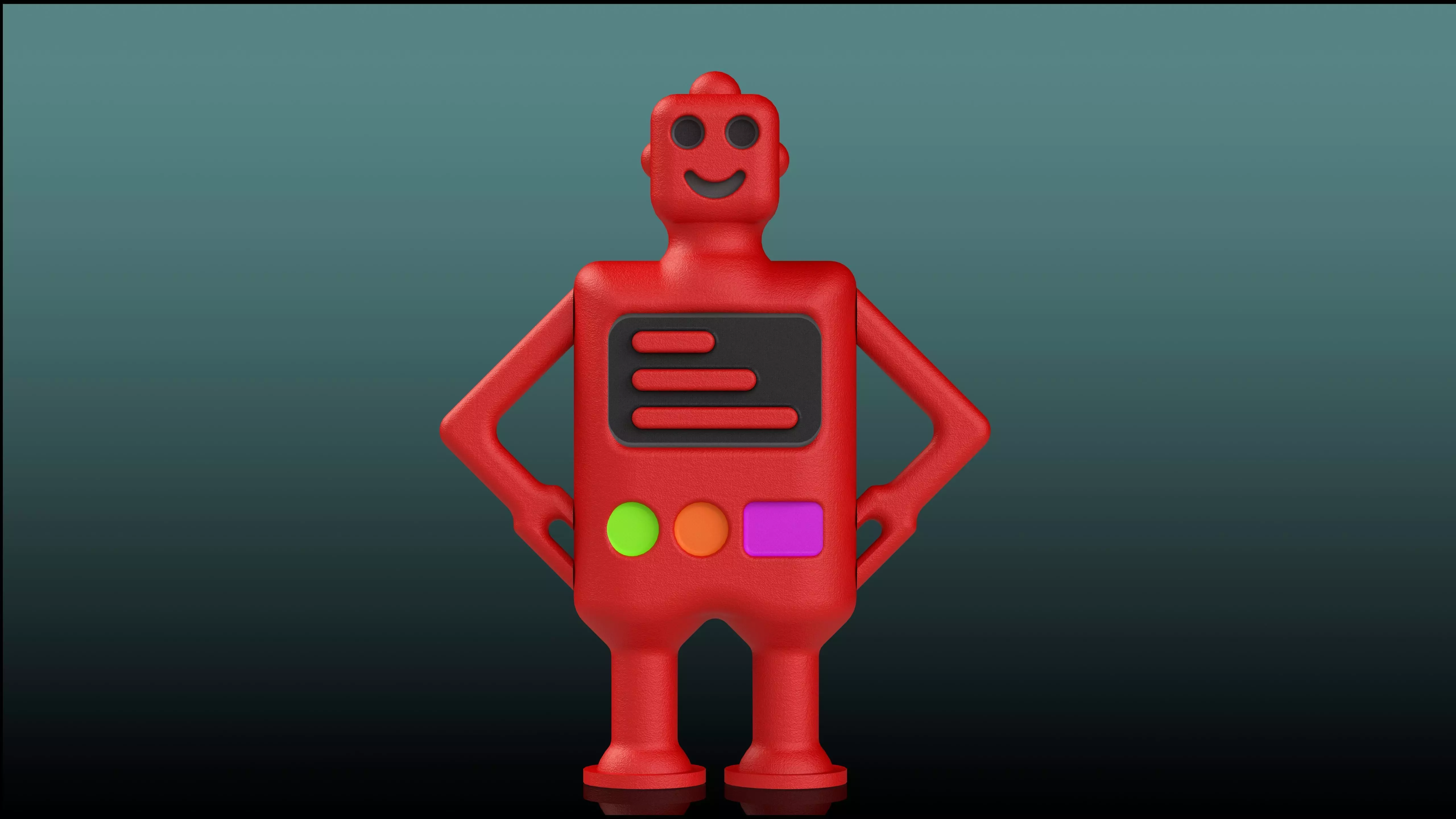 Robot Figurines Easy Print Classroom Pack Free 3D print model_0