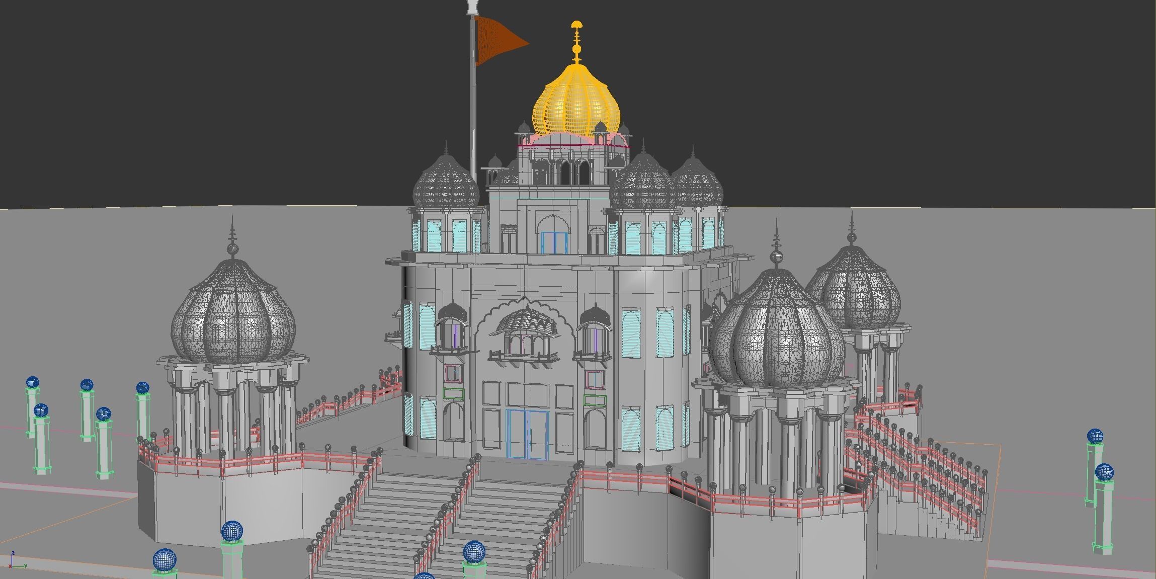 Gurudwara 3D Model 3D model_4