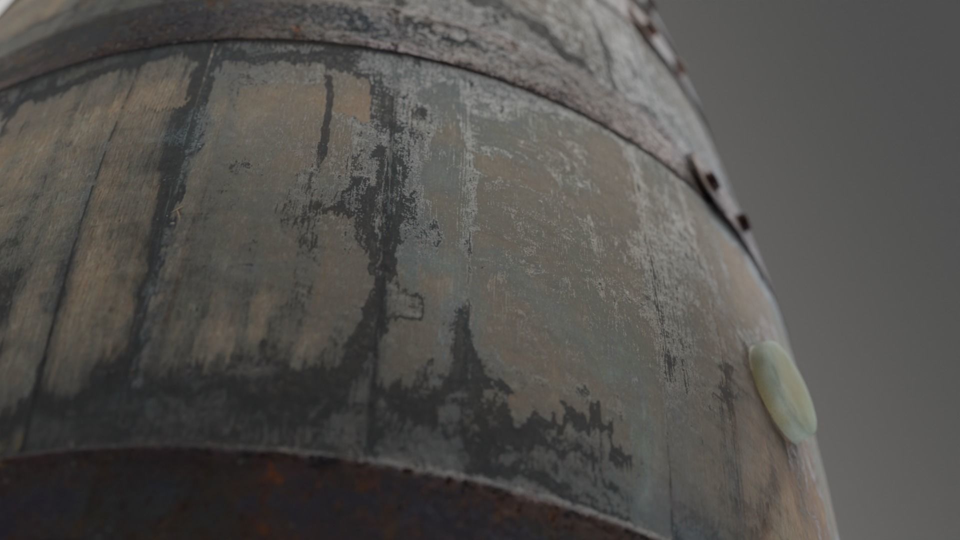 Wooden Whisky Barrel Low-poly 3D model_11