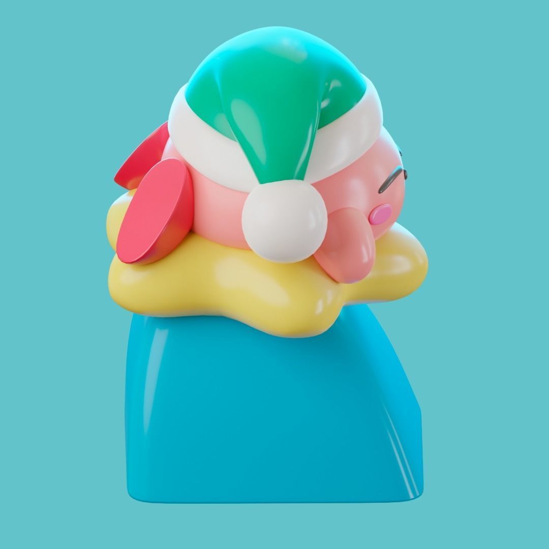 KIRBY SLEEP - KEYCAP TO PRINT 3D print model_4