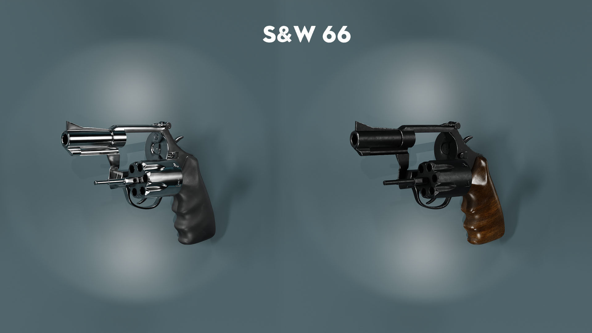 Revolver guns 3D model_12
