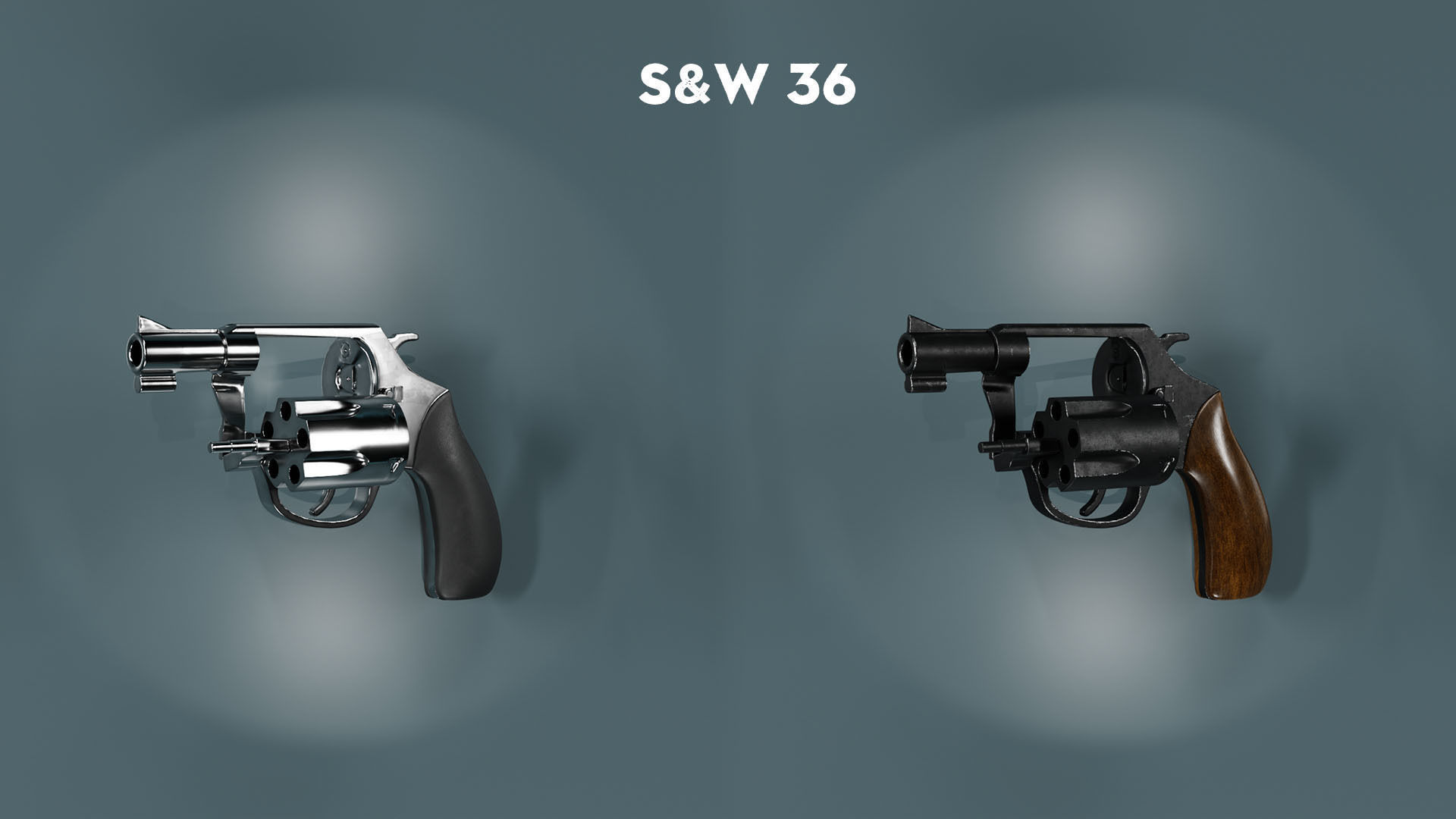 Revolver guns 3D model_9