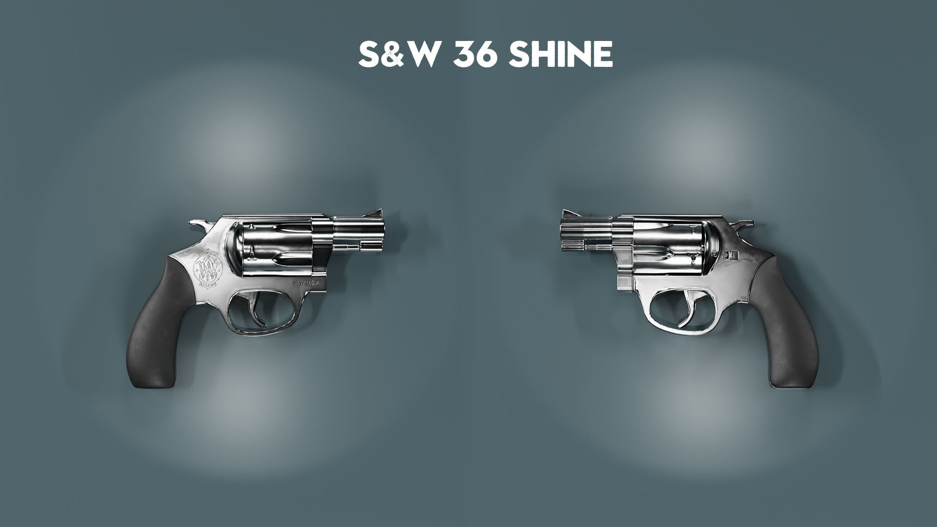 Revolver guns 3D model_7