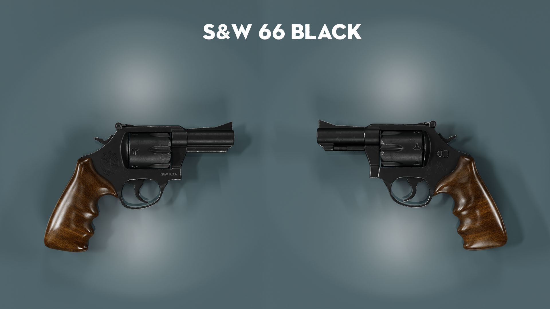 Revolver guns 3D model_11