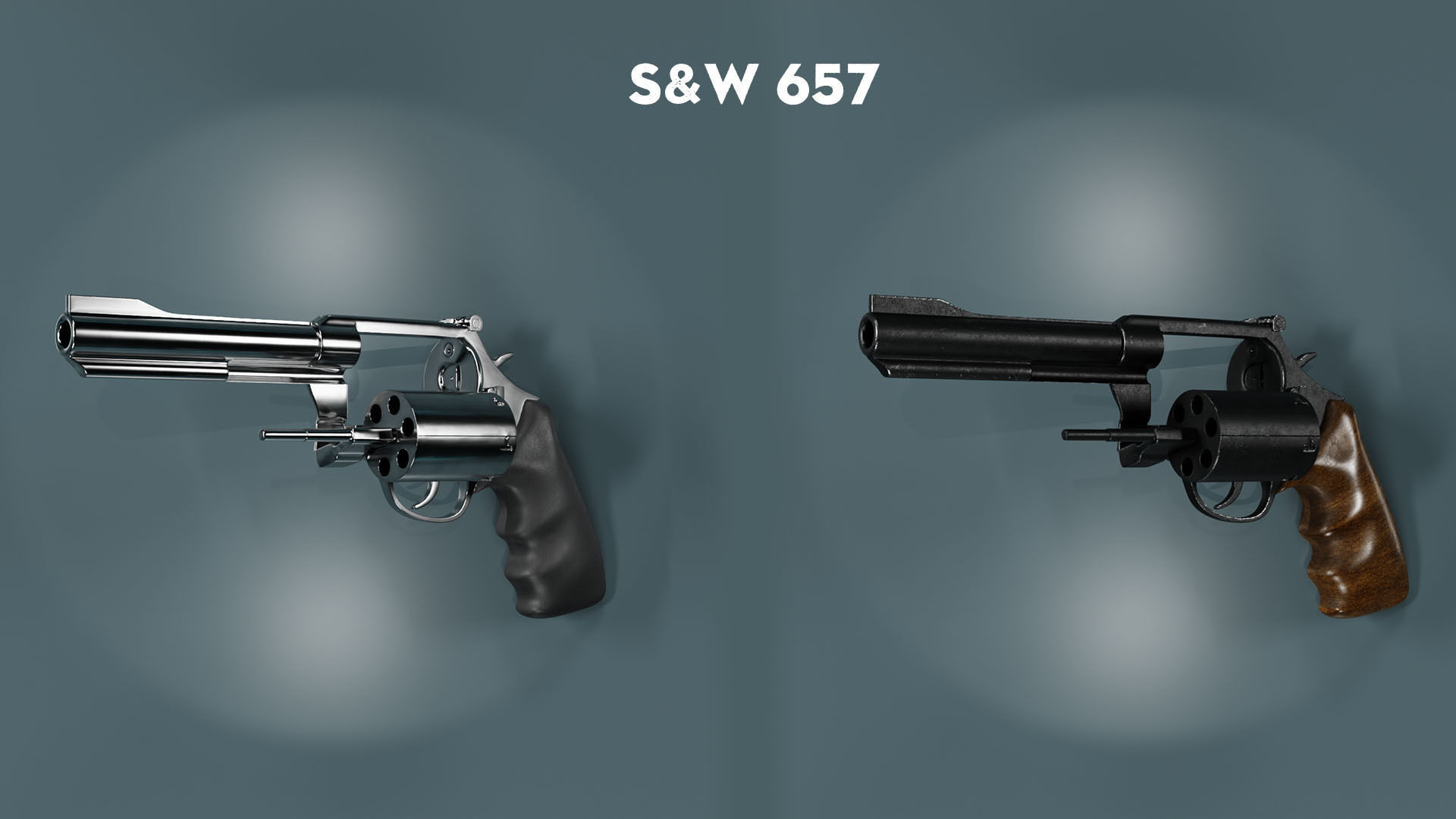 Revolver guns 3D model_6