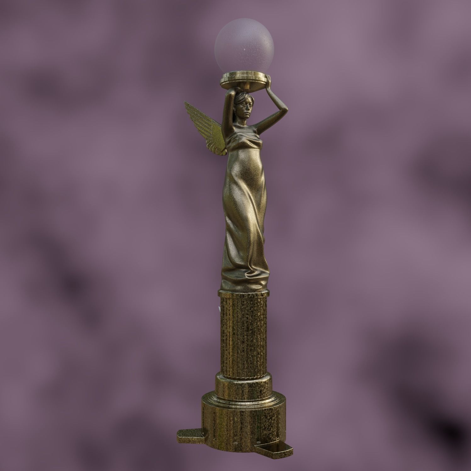 Angel Lamp Alan Wake 2 3D print model_3