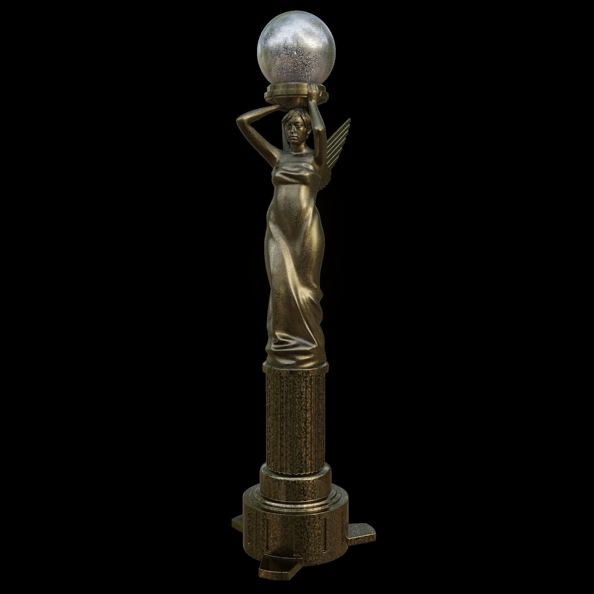 Angel Lamp Alan Wake 2 3D print model_8