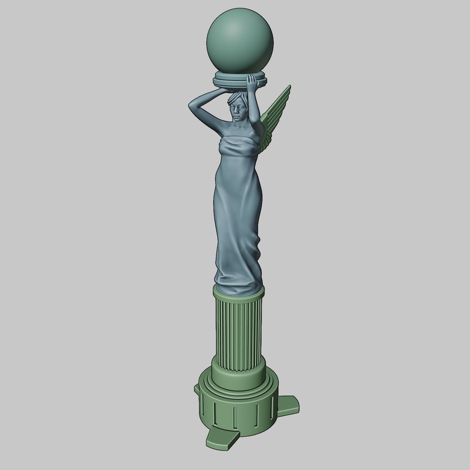 Angel Lamp Alan Wake 2 3D print model_11