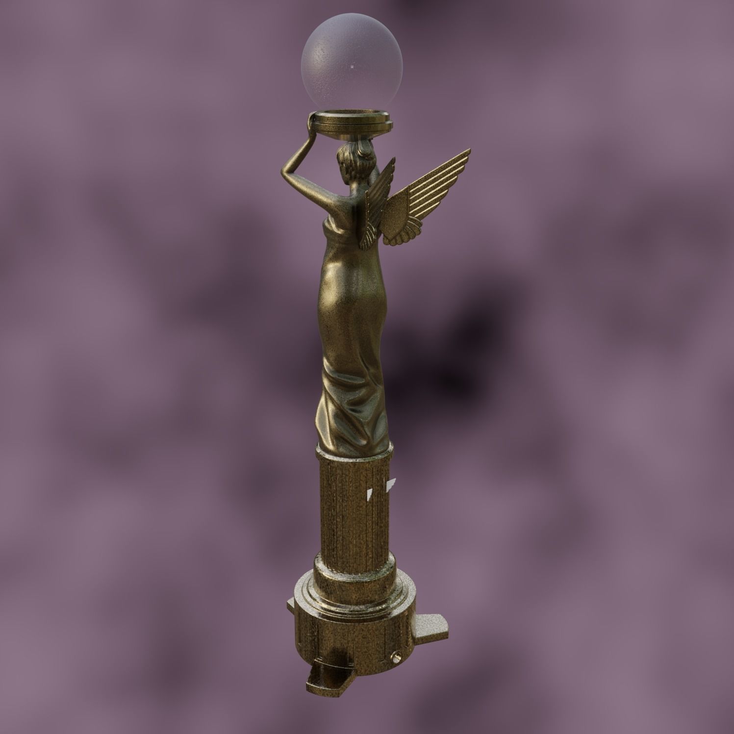 Angel Lamp Alan Wake 2 3D print model_4