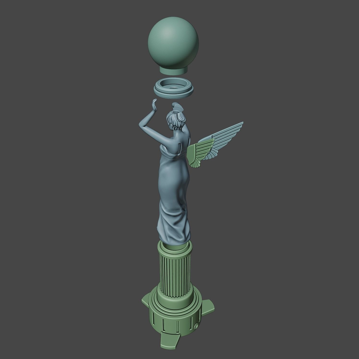 Angel Lamp Alan Wake 2 3D print model_13