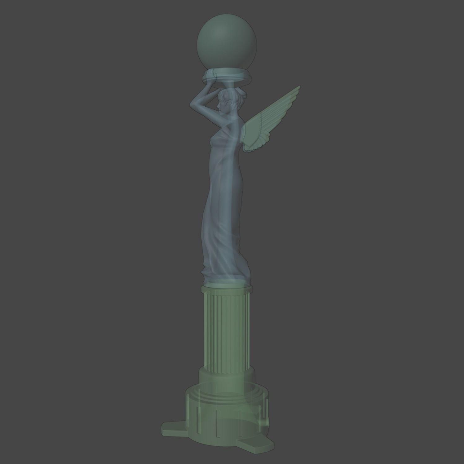 Angel Lamp Alan Wake 2 3D print model_15