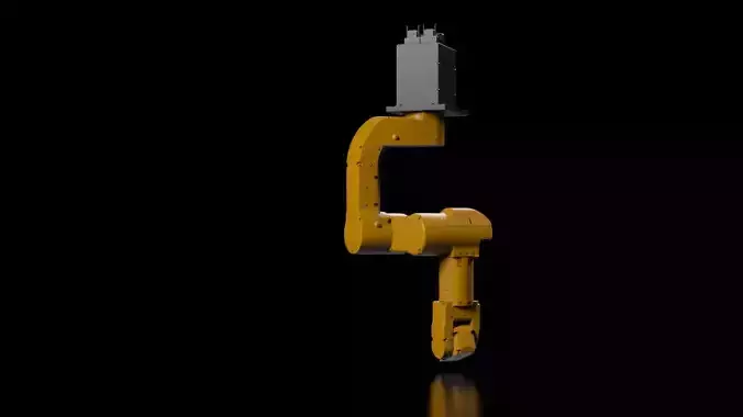 ROBOT ARM RIGGED Low-poly 3D model