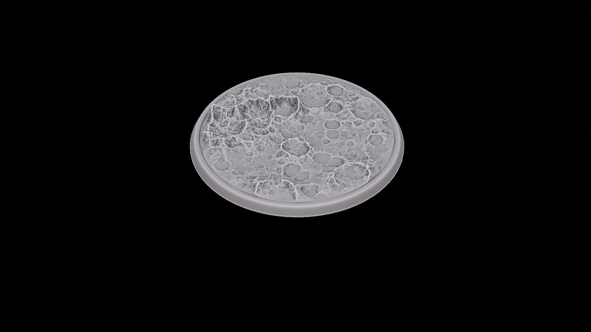 Miniature bases craters Large pack 3D print model_28