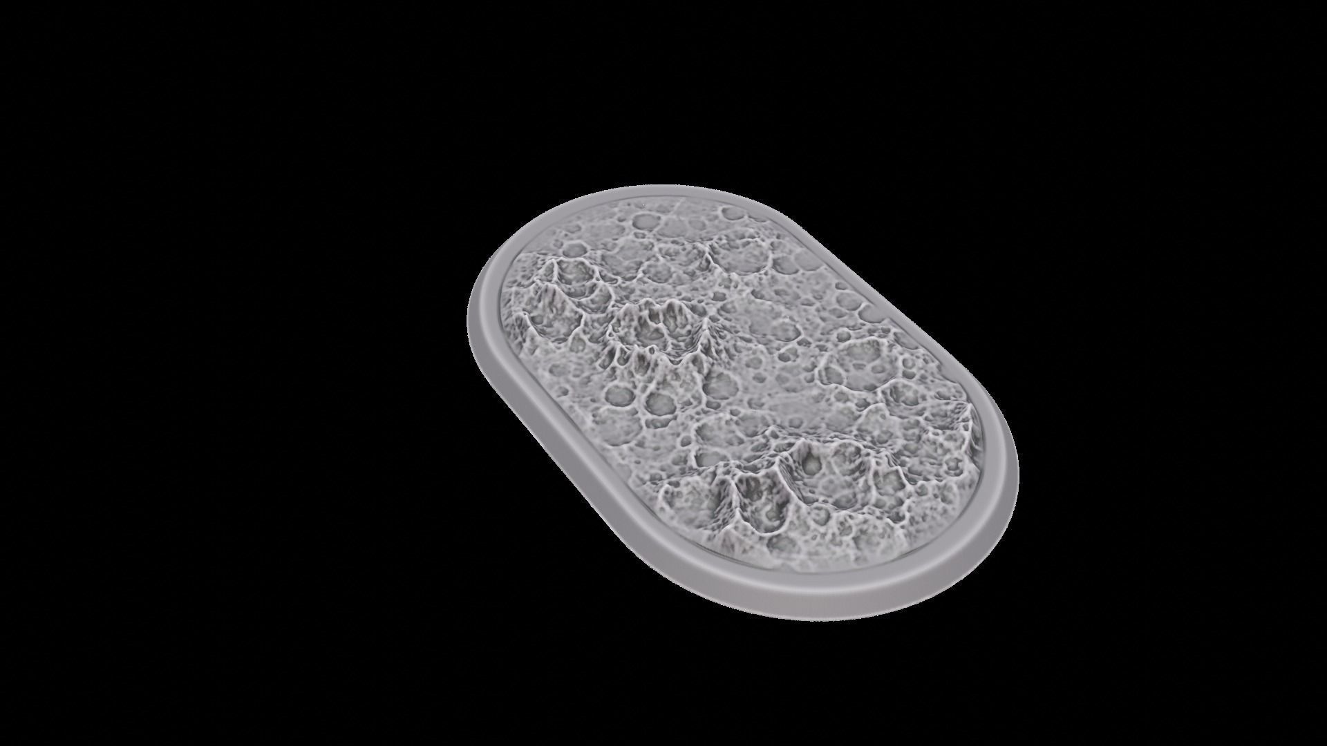 Miniature bases craters Large pack 3D print model_4