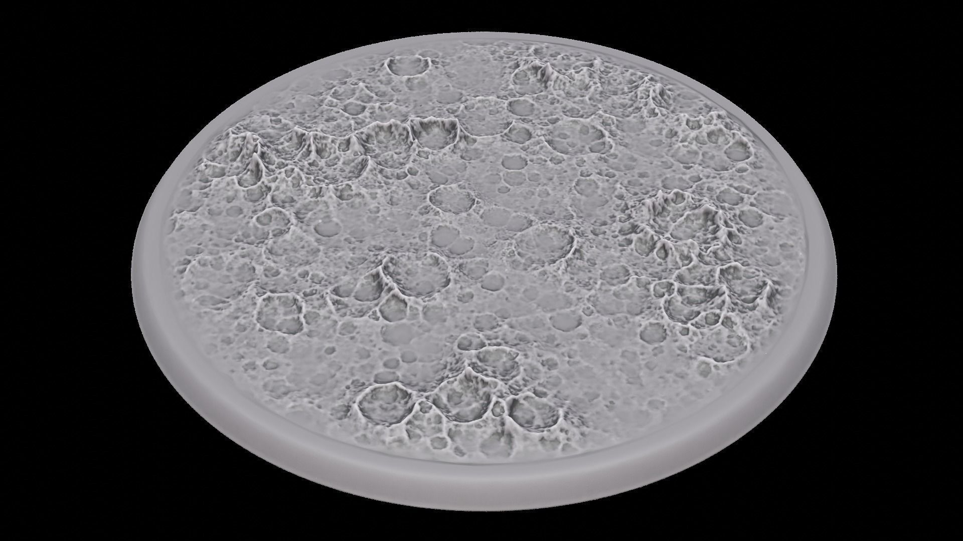 Miniature bases craters Large pack 3D print model_1