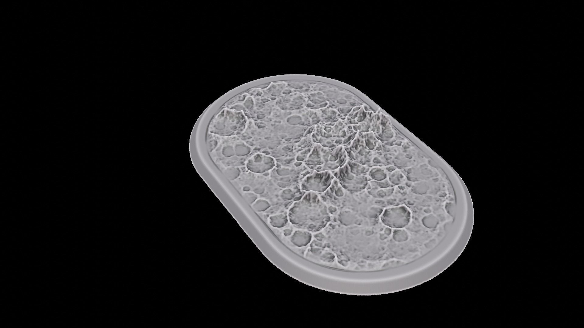 Miniature bases craters Large pack 3D print model_33