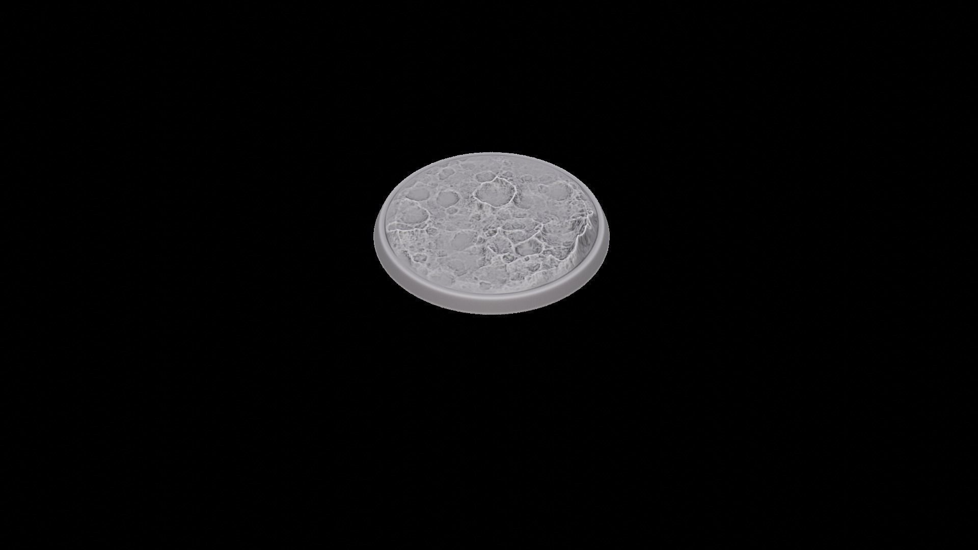 Miniature bases craters Large pack 3D print model_30