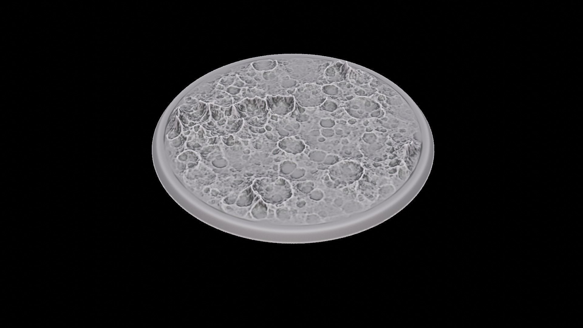 Miniature bases craters Large pack 3D print model_23