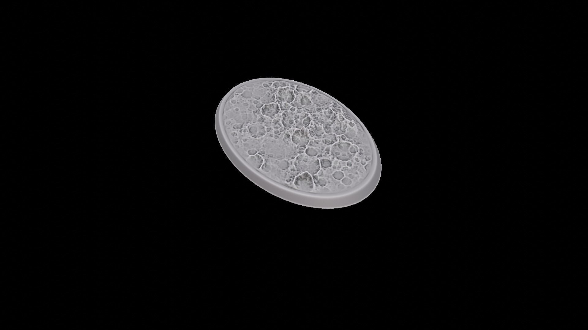 Miniature bases craters Large pack 3D print model_6