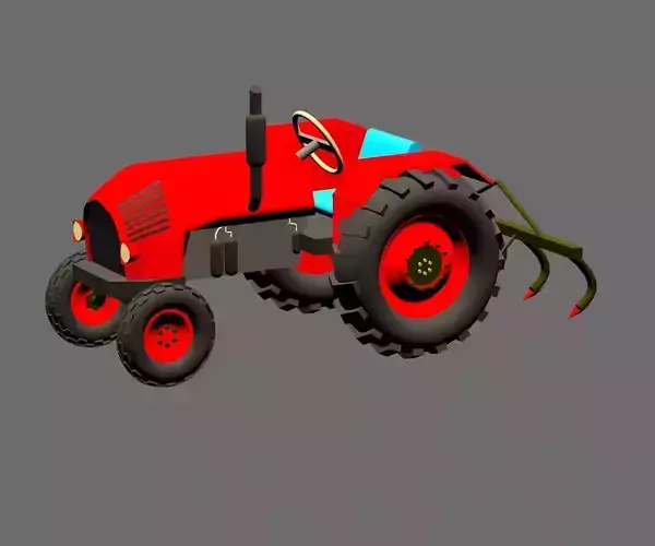 cartoon tractor